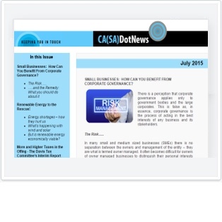 View CA(SA)DotNews sample newsletter