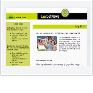 View LawDotNews sample newsletter